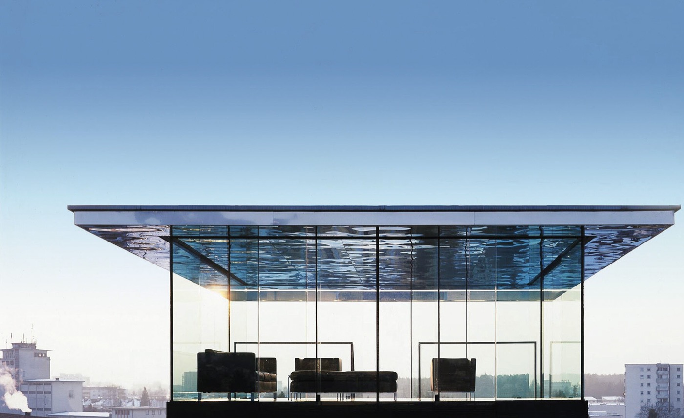 Structural glass roof detail